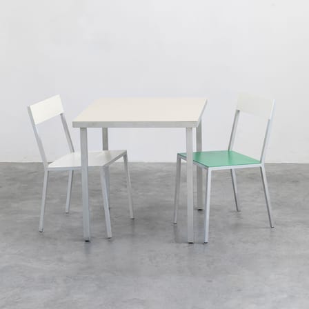 Table carrée Alu table métal beige / 85 x 85 cm - (indoor/outdoor) - valerie objects