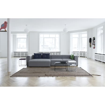 Table basse Tray métal blanc / 60 x 40 x H 54 cm - Hay