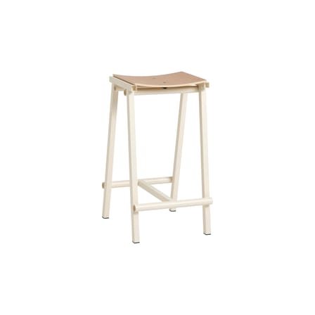 Tabouret haut Taburete 8 métal beige / H 65 cm - Hay