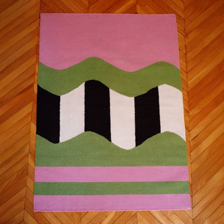 Tapis Vertigo / 180 x 120 cm - Tissé main - COLORTHERAPIS