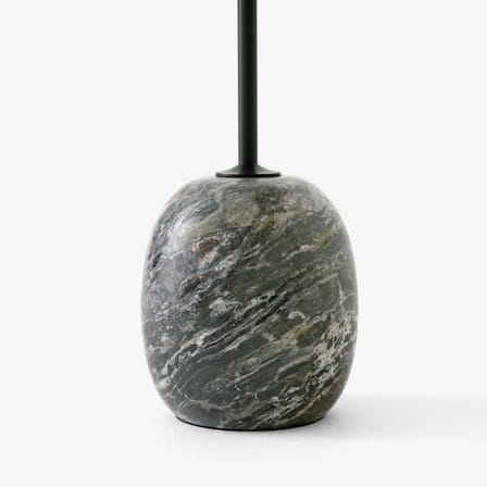 Tavolino rotondo Lato LN8 metallo pietra verde / Marmo & metallo - Ø 40 x H 50 cm - &tradition