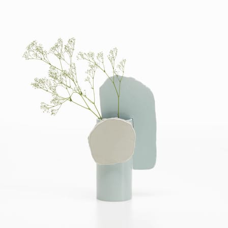 Vase Découpage - Feuille céramique bleu / Bouroullec, 2020 - Vitra
