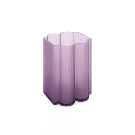 Okra Vase plastic material purple / H 24 cm - Recycled / Patricia Urquiola, 2023 - Kartell