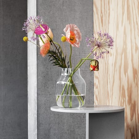 Vase Silent verre transparent / Ø 15 x H 19 cm - Muuto