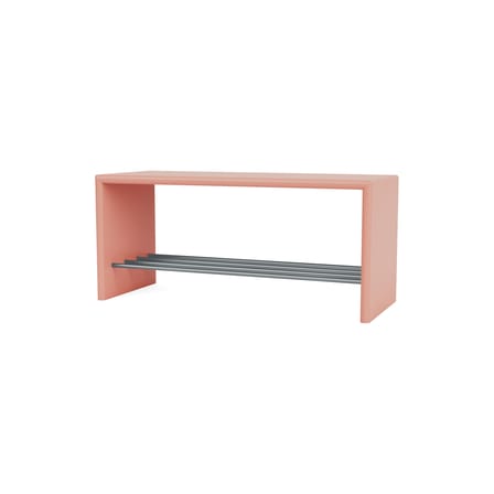 Banc Montsk bois rose / Rangement chaussures - L 100 cm - MONTANA