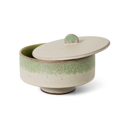 Boîte hermétique 70s ceramics céramique vert / Ø 14 x H 10 cm - HK LIVING