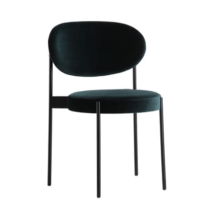 Chaise rembourrée Series 430 tissu vert / Velours - Verpan