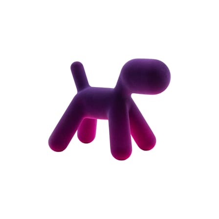 Décoration Puppy XS Floqué tissu violet / Effet velours - L 18,5 cm - Eero Aarnio, 2003 - Magis