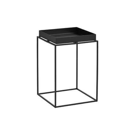Tray Small High End table metal black / 30 x 30 x H 44 cm - Hay