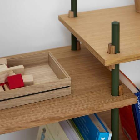 Étagère Shelving System – s.65.2.C bois naturel / L 162 x H 65 x Prof. 35 cm - MOEBE