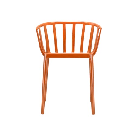 Fauteuil empilable Venice plastique orange - Kartell