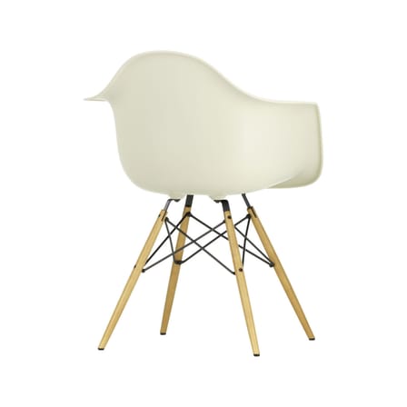 Fauteuil RE DAW - Eames Plastic Armchair plastique gris / (1950) - Pieds bois clair / Recyclé - Vitra