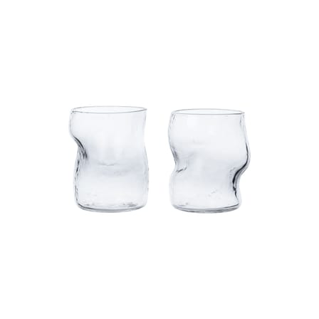 Glas Dimple glas transparent / Set von 2 - Ferm Living