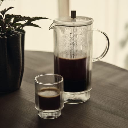 Isolierglas Ripple glas transparent / 2er-Set – doppelwandig / 22 cl - Ferm Living