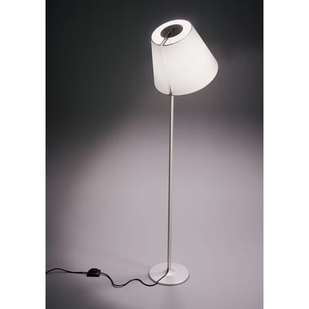 Lampadaire Melampo Terra métal tissu gris / H 163 cm - Artemide