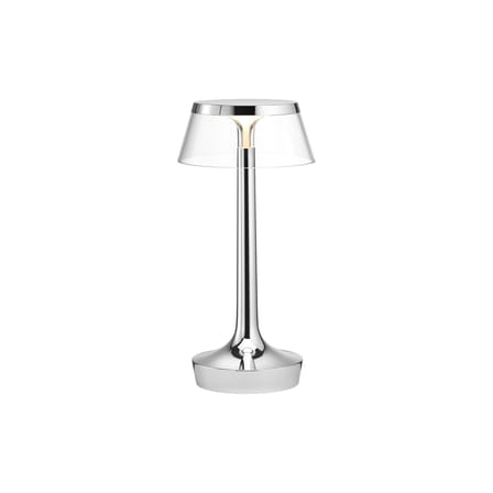 Lampe sans fil rechargeable Bon Jour Unplugged plastique gris / LED - Variateur sensitif - Flos