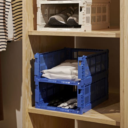 Panier Colour Crate plastique rose Medium / 26,5 x 34,5 cm - Recyclé - Hay