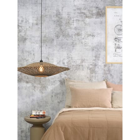 Pendelleuchte Bali Large holz natur / Bambus - Ø 87 cm - GOOD&MOJO