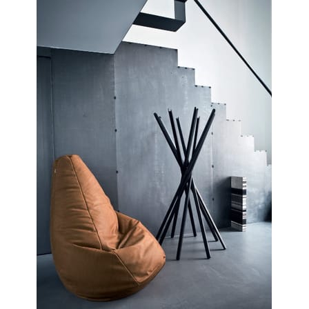 Portemanteau sur pied Sciangai bois noir , 1973 / Pliant - Zanotta