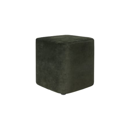 Pouf Cube tissu vert / Velours - Ethnicraft