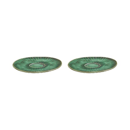 Set de 2 soucoupes pour tasse à cappuccino Verde Lanza - Serax