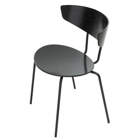 Herman Stacking chair wood black Wood & metal - Ferm Living