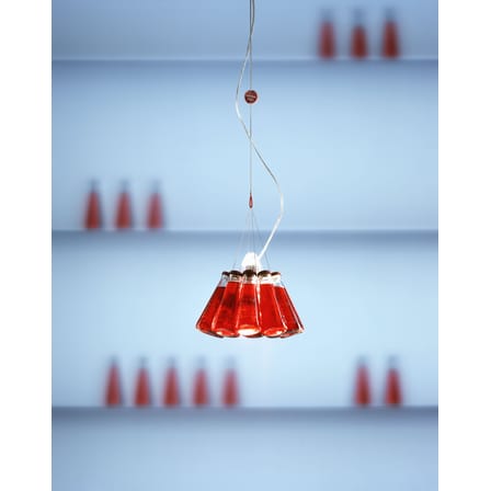 Suspension Campari Light verre rouge / Ø 23 cm - RAFFAELE CELENTANO, 2002 - Ingo Maurer