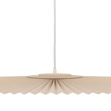 Suspension Carmen Medium tissu beige / LED - Ø 90 cm - Hartô