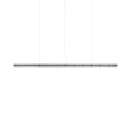 Suspension Luce Cilindrica S3 verre transparent / L 250 cm - Flos