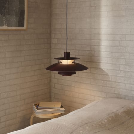 Suspension PH 5 métal rouge / Ø 50 cm - Poul Henningsen, 1958 - Louis Poulsen