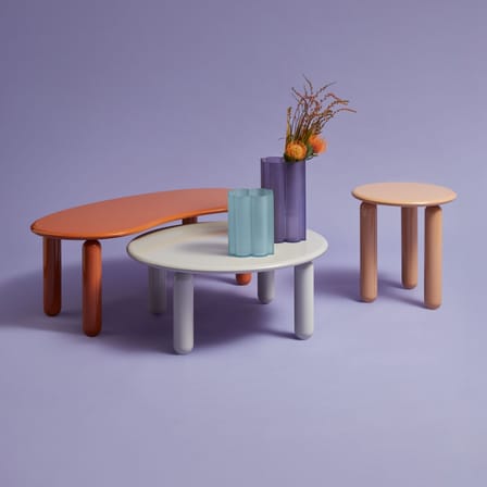 Table basse Undique Mas bois gris / 119 x 59 x H 44 cm - Patricia Urquiola, 2023 - Kartell