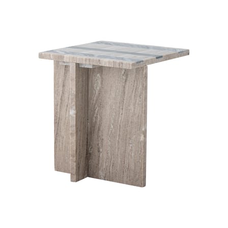 Table d'appoint Clea marbre beige / 35,5 x 35,5 x H 40 cm - Bloomingville