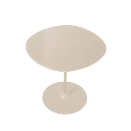 Table d'appoint Thierry verre blanc / 45 x 45 x H 45 cm - Verre - Kartell