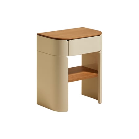 Table de chevet Equilibre bois beige / Tiroir - Maison Sarah Lavoine