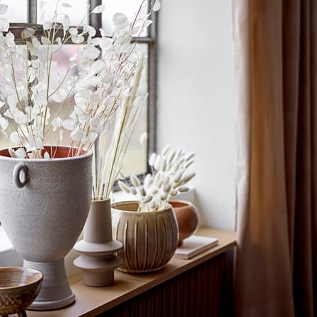 Vase Isold céramique beige / Ø 12,5 x H 22 cm - Bloomingville