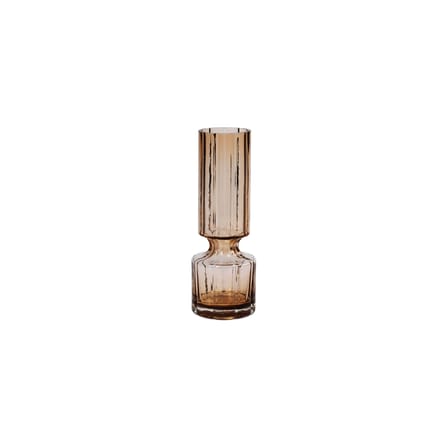 Vaso Hyacint vetro marrone / Ø 10 x H 28,3 cm - Soffiato a bocca - BROSTE COPENHAGEN