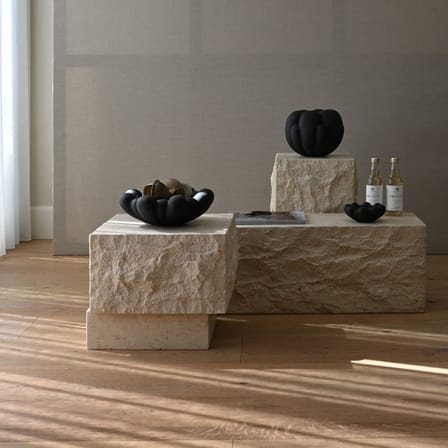 Coupe Bloom Medium céramique noir / Ø 28,5 x H 10,5 cm - 101 COPENHAGEN