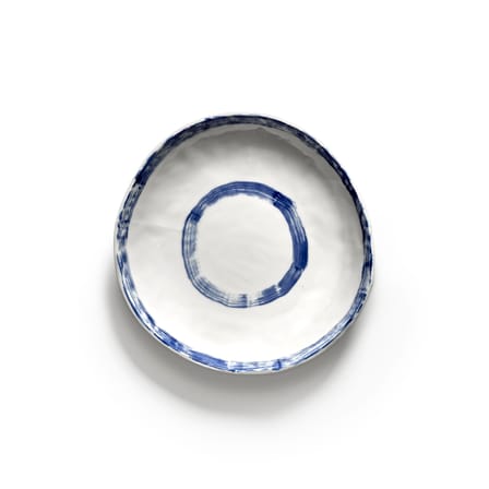 Set de 2 assiettes creuses The Line-up céramique bleu / Ø 21 cm - Serax
