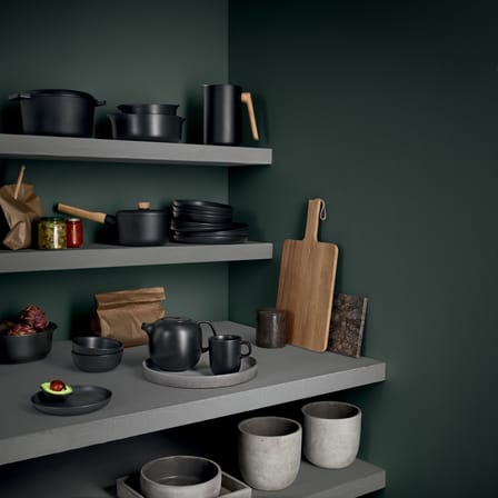 Assiette Nordic kitchen céramique noir / Ø 25 cm - Grès - Eva Trio