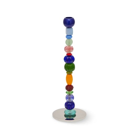 Bougeoir Perles verre multicolore / Small - H 34 cm - Pols Potten