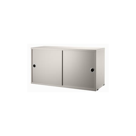Caisson / 2 portes coulissantes - L 78 x P 30 x H 42 cm - String Furniture