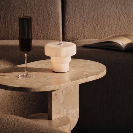 Ripple Champagne glass glass grey / Set of 2 - Ferm Living