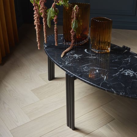 Couchtisch Tribus schwarz / 92 x 47 x H 35 cm - Marmor - AYTM