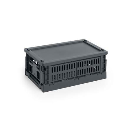 Couvercle  plastique gris / Pour panier Colour Crate Small 17,5 x 27 cm - Hay