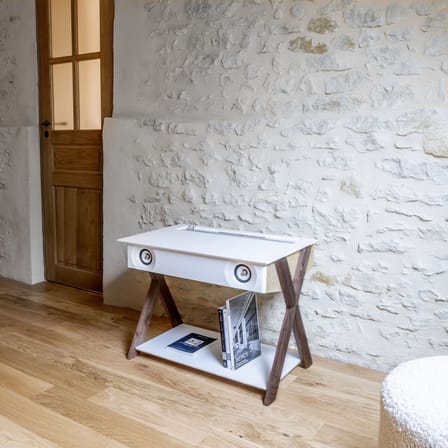 Enceinte Haute fidélité LX X bois naturel / L 76 x P 51,5 x H 57 cm - La Boîte Concept