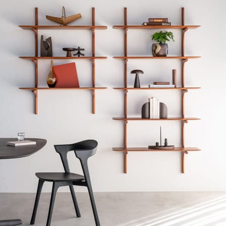 Étagère PI bois naturel / 3 étagères - Acajou massif / L 100 x H 126 cm - Ethnicraft