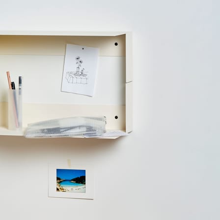 Étagère Pli Floating métal blanc / 45 x 20 cm - TIPTOE