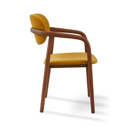 Fauteuil rembourré Henry tissu jaune - Pols Potten