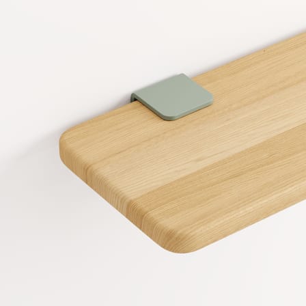 Fixation murale Bracket métal gris / Avec étau - Pour créer étagère - TIPTOE