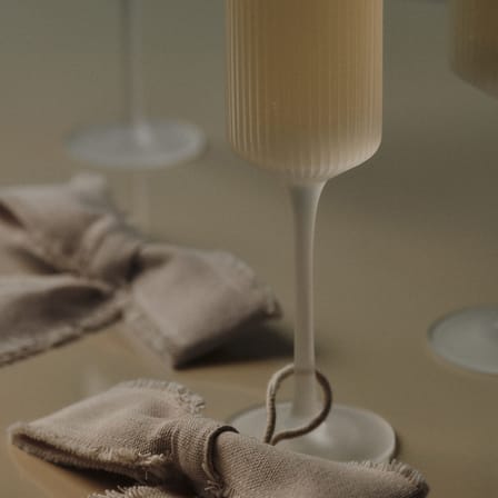 Set de 2 flûtes à champagne Ripple - Ferm Living